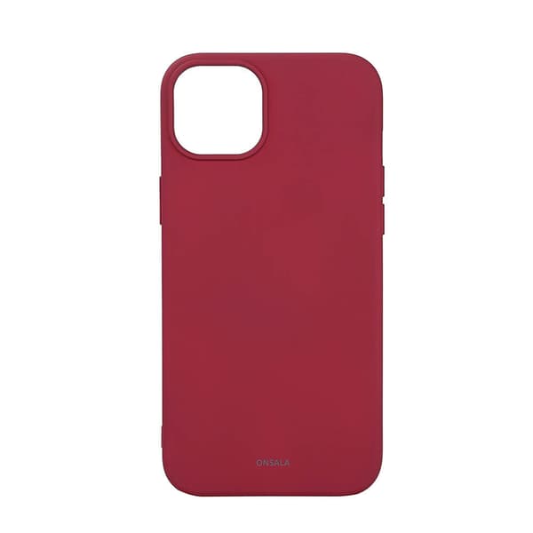 Mobilsdeksel Silikon MagSeries Deep Red  - iPhone 15 Plus