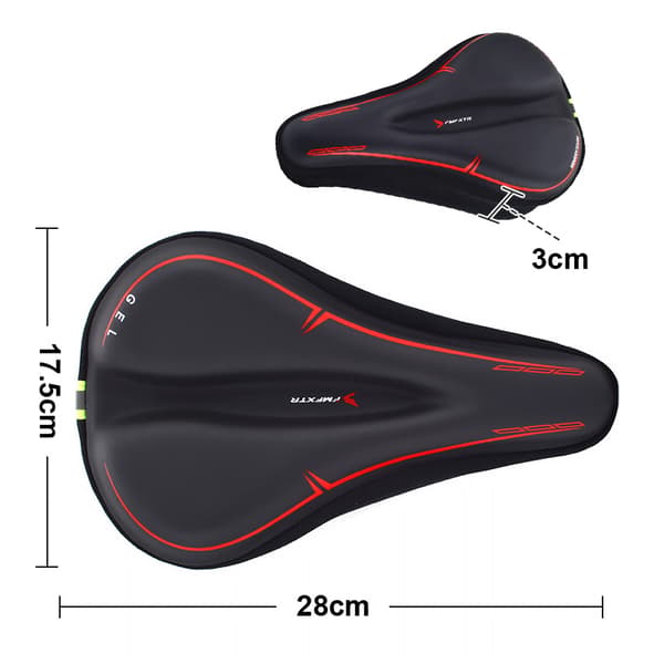 Memory Foam Överdrag för Cykelsäte Red