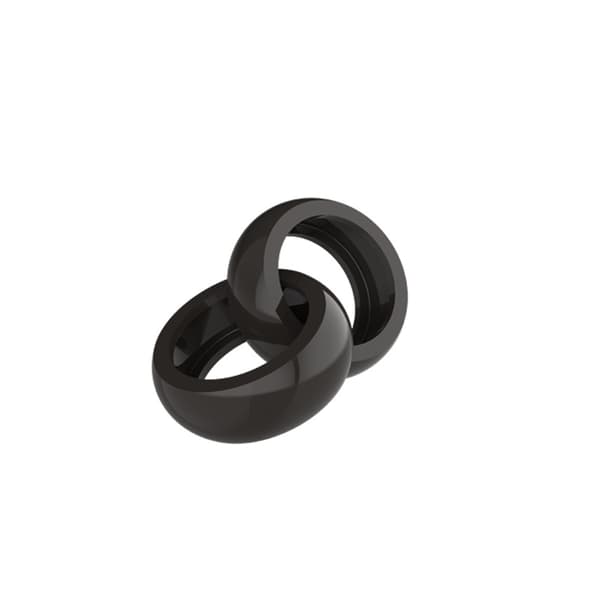 Stötsäkert Silikonskydd för Oura Ring Gen 3 Black L