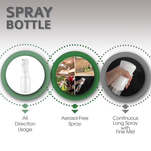 Vatten-sprayflaska för hår Vit 300 ml