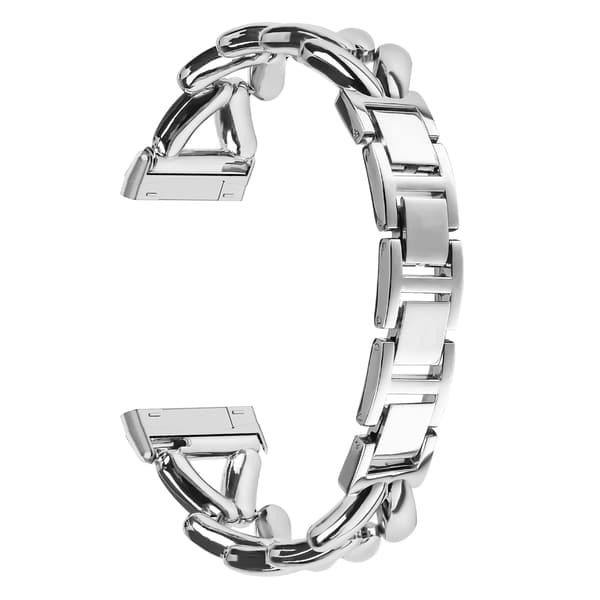 Klokkebånd i rustfritt stål for Fitbit Versa 4 Silver