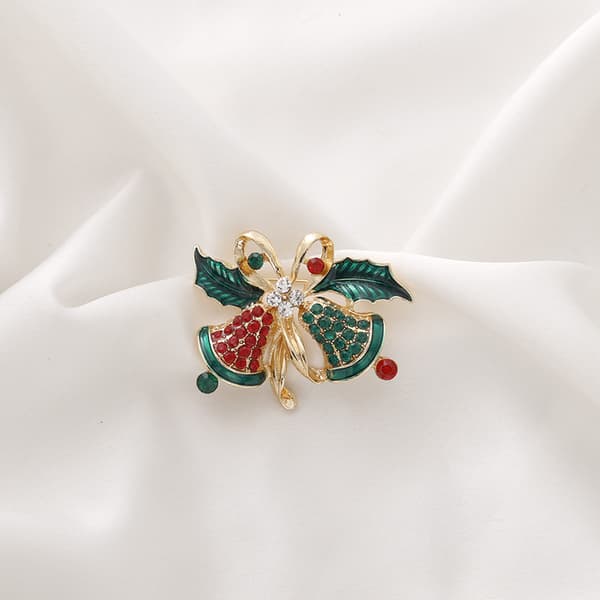 Broche med julemotiv MultiColor