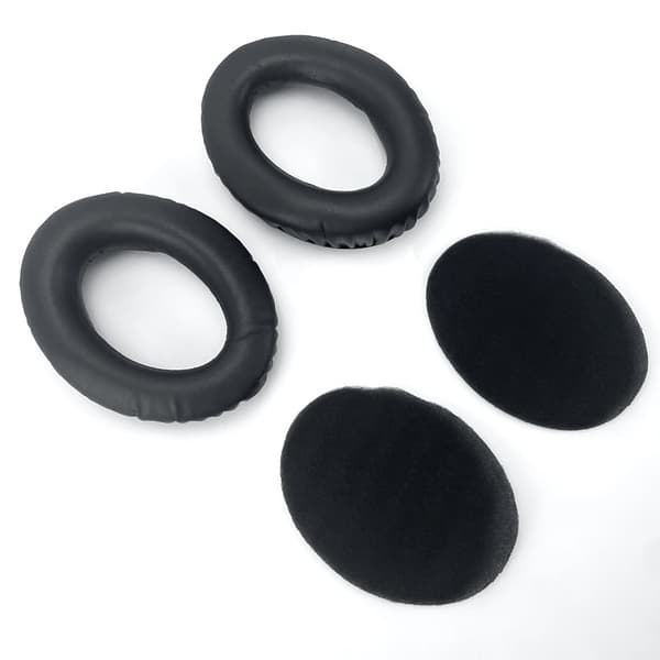 Utbytesöronkuddar för Sennheiser HD-serien - Svart proteinläder