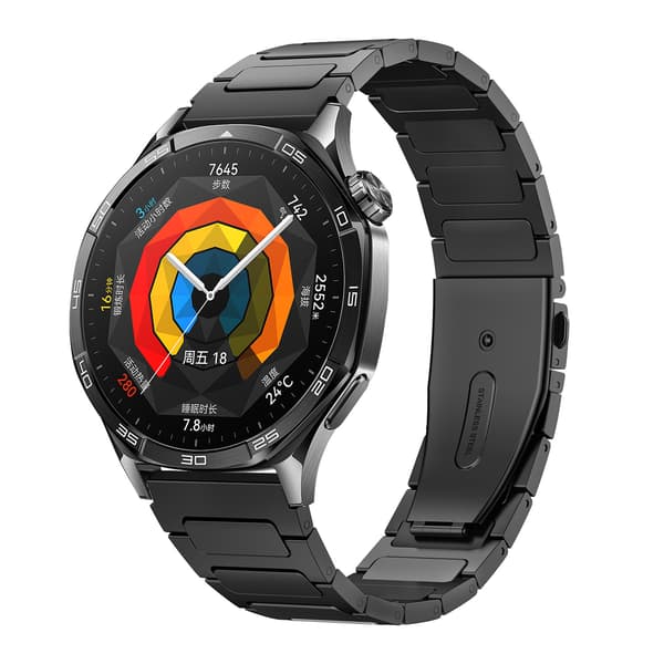 Premium 22mm Sort Titanium Alloy Urrem - Universal Pasform