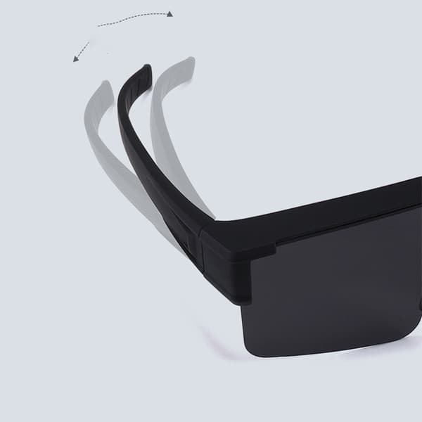 Polariserte Clip-on Solbriller - Glossy Black Frame