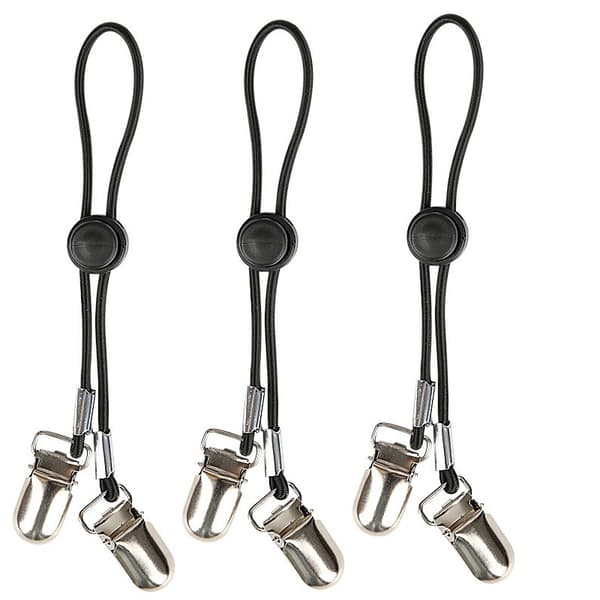 Dobbelthoved Klips (4 stk) - Justerbar Elastisk Linnedholder til Madrasser, Sofa og Mere
