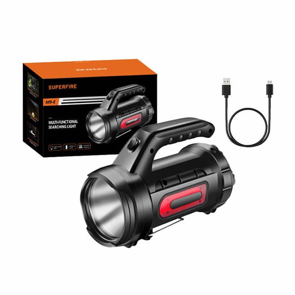 Lommelykt Superfire M9-E, 900lm, USB