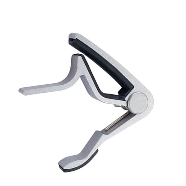 Gitarcapo i aluminiumslegering for akustiske gitarer Silver