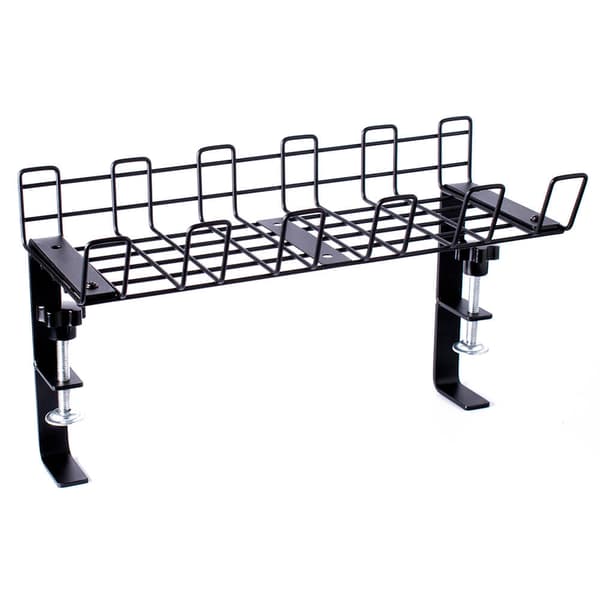 DESIRE2 Deskmate Cable Basket Clamp Mount Musta