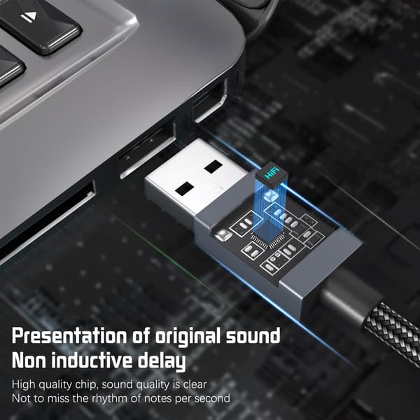 USB - 3,5 mm (naaras) audiosovitin Grey