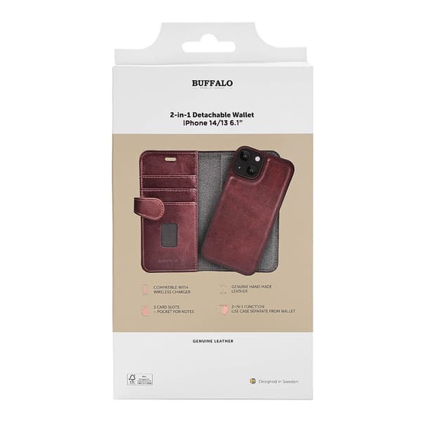 Lommebokdeksel  Brun  iPhone 13/14/15