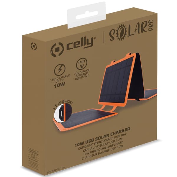 Bærbar solcellelader 10W IP67