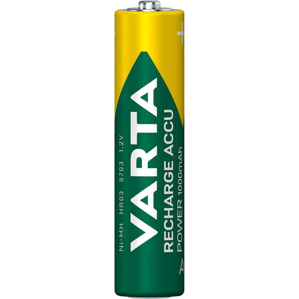 Oppladbart batteri AAA 1000 mAh 4-pakning