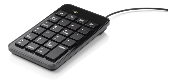 TB-120 Numeric keyboard, 23 keys, 4 hot keys, USB, black