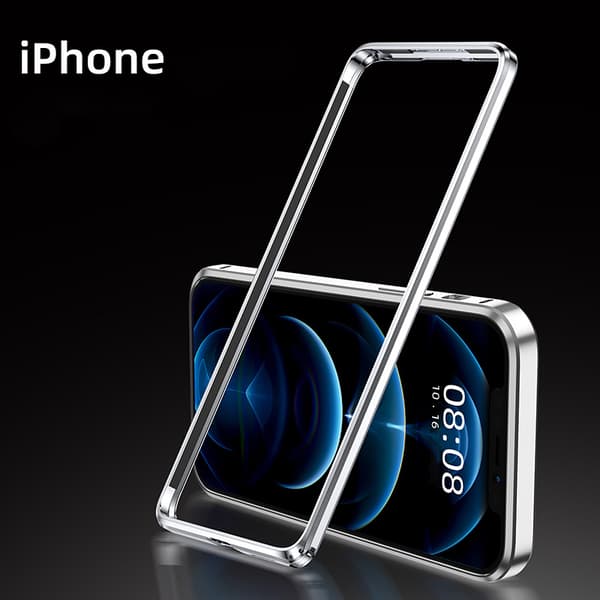 Aluminiumslegering Bumper Case til iPhone 16 Silver