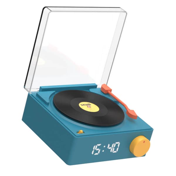 Clock Vinyl Retro Blue