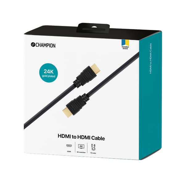 HDMI-kabel Ha-Ha Black 10.0m