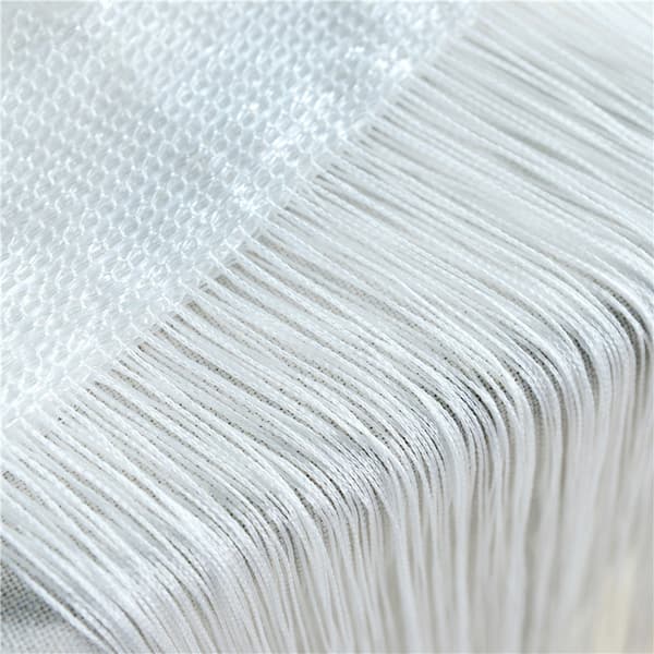 Fransgardin draperi 100x200 cm 1 par White