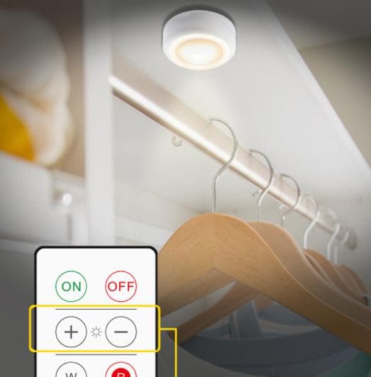 LED-kohdevalo kaukosäätimellä 2-pack