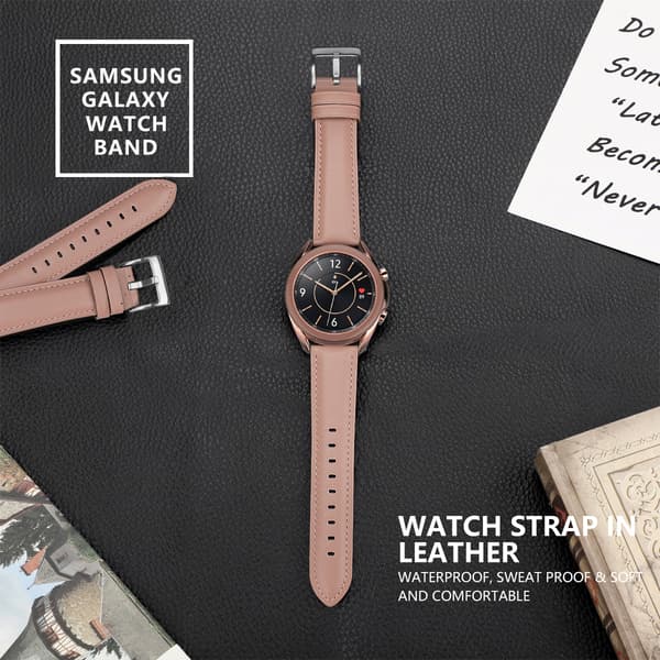 Galaxy Watch 3rd generation læderurrem Pink