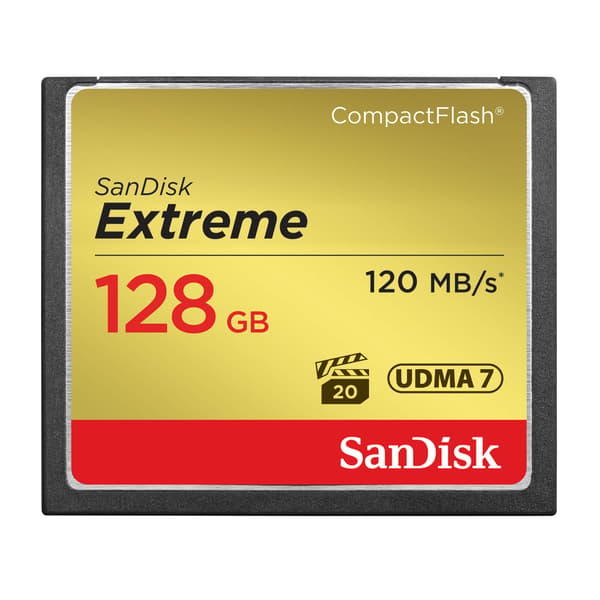 Minnekort CF Extreme 128GB 120MB/s UDMA7