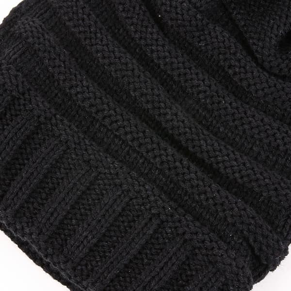 Set med mössa, vantar och halsvärmare Black
