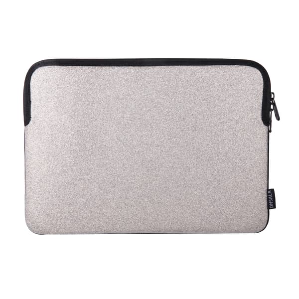 Computer Sleeve Glitter 13/14" Sølv