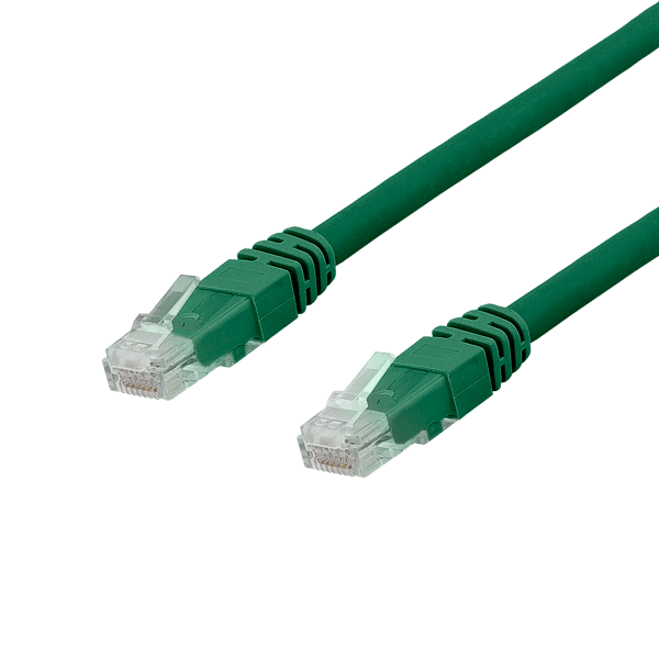 U/UTP Cat6a patch cable, LSZH, 20m, green