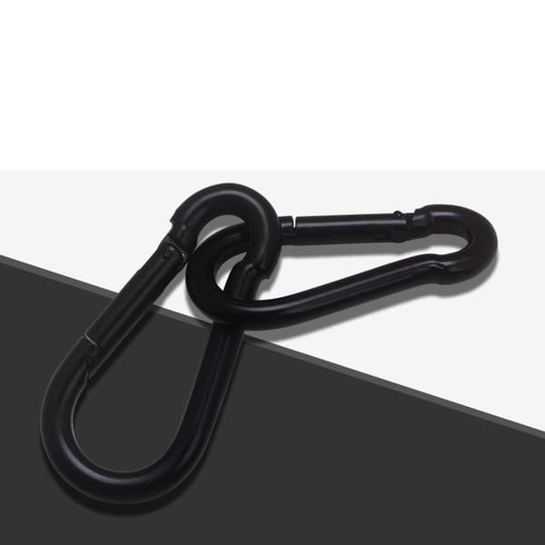 8-formad karbinhake, kraftig fjäderhake (2-pack) S