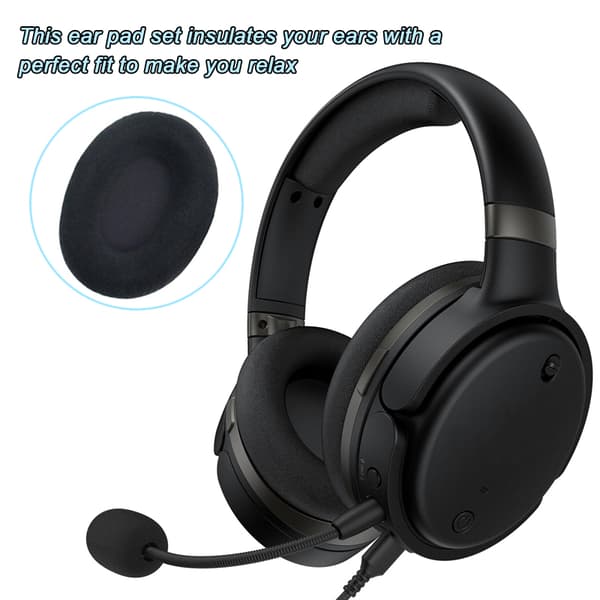 Øreputer for Kingston KHX-HSCP HyperX Cloud II Black FlannelEarpads