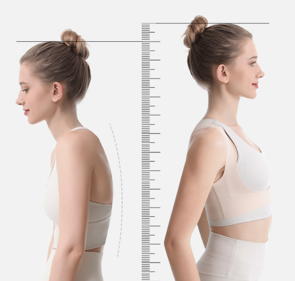 Posture Corrector for ryggstøtte - Lett og pustende Beige L