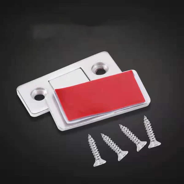 Magnetisk lås / usynlig magnetisk dørstopper, 2 stk. Silver