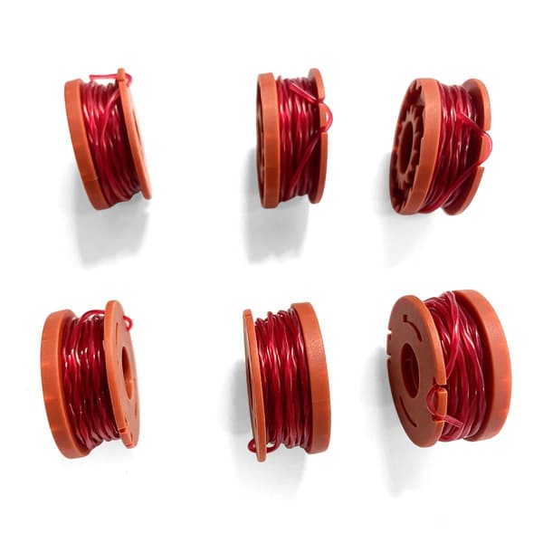 6-pack erstatningssneller med trimmertråd for Worx WA0010 gresstrimmer Orange