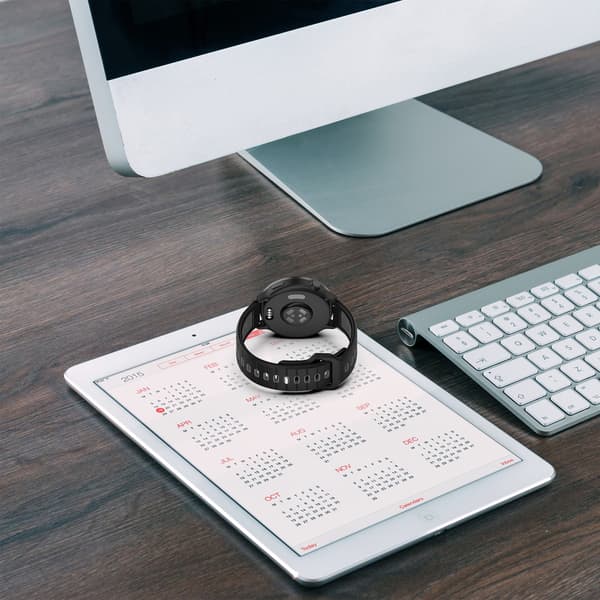 Silikone urrem til Garmin Vivoactive 6 Black+Grey