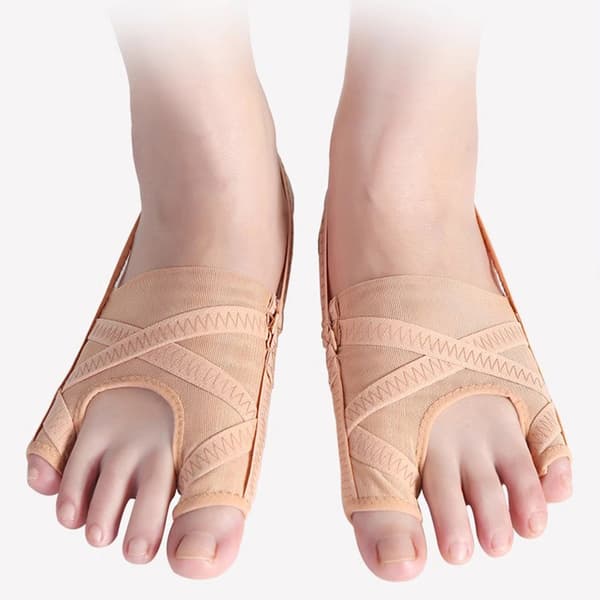 Pustende dobbelt tåskille for hallux valgus og overlappende tær S