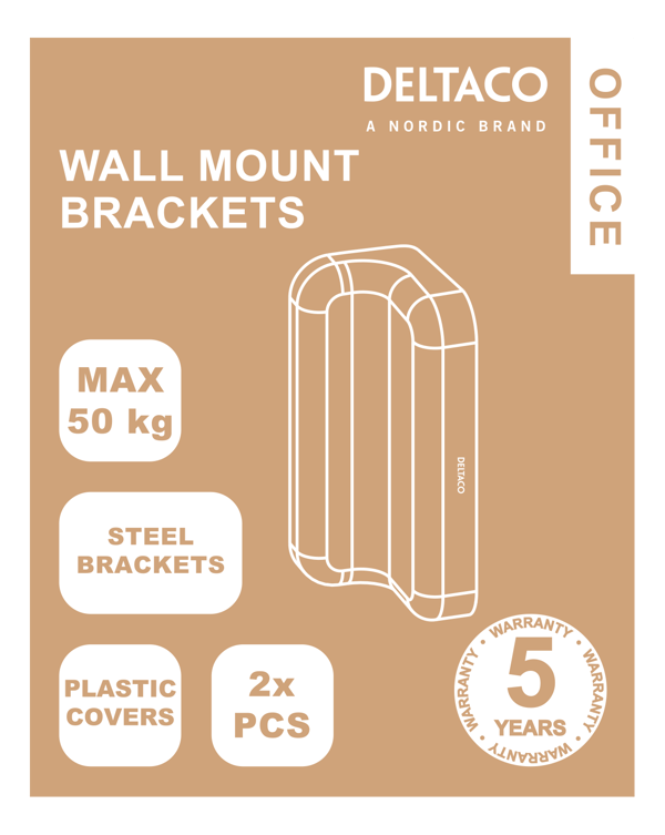 OFFICE wall mounting plate  slatwall panel (DELO0151) white