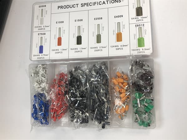 Isolerade Trådändhylsor, 1200-pack