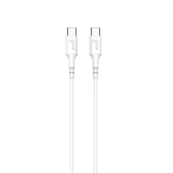 Ladekabel USB-C til USB-C 2.0 3m Kabel Hvid