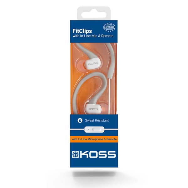 KOSS Øreplugger KSC32iGRY Grå In-Ear med one touch mic