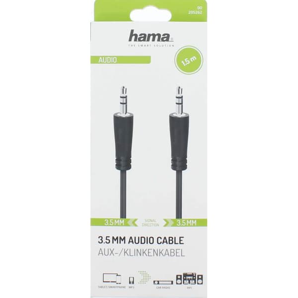 Kabel Lyd 3.5mm-3.5mm 1.5m