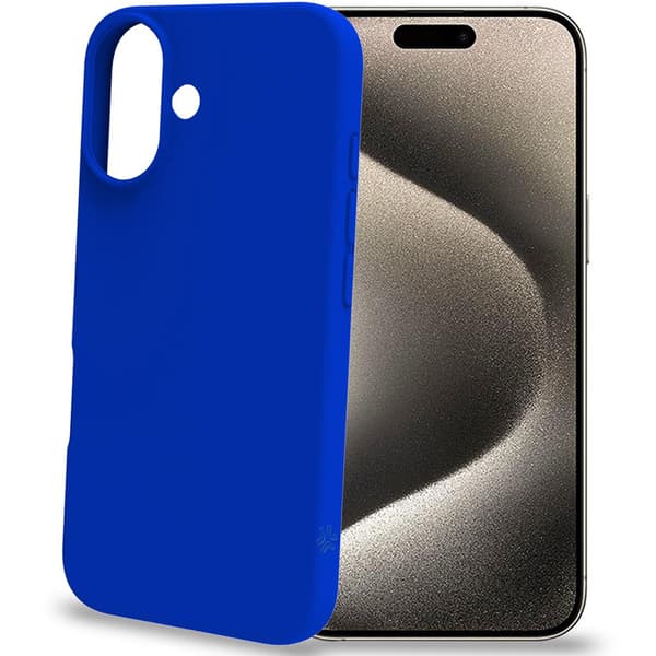 Cromo Soft gummi cover iPhone 16 Blue