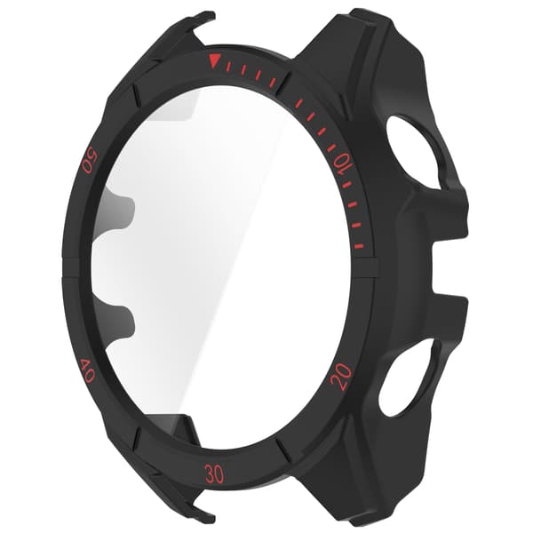 Garmin Fenix 8 Watch Protective Case Black+Red 47MM