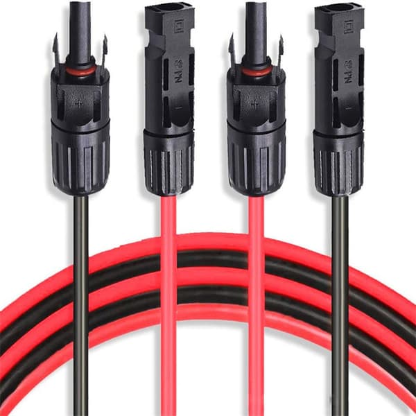 Solcelleforlængerkabel med MC4-stik - 4mm² 3 m