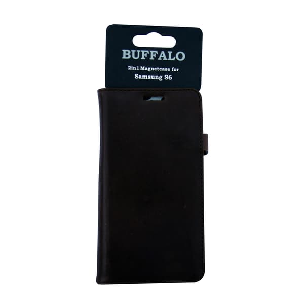 Wallet Læder Samsung S6 Brun