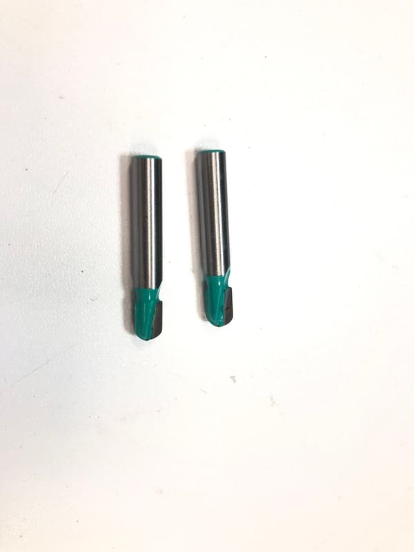 1/4" Shank Round Bottom Router Bit (2-pakning) A