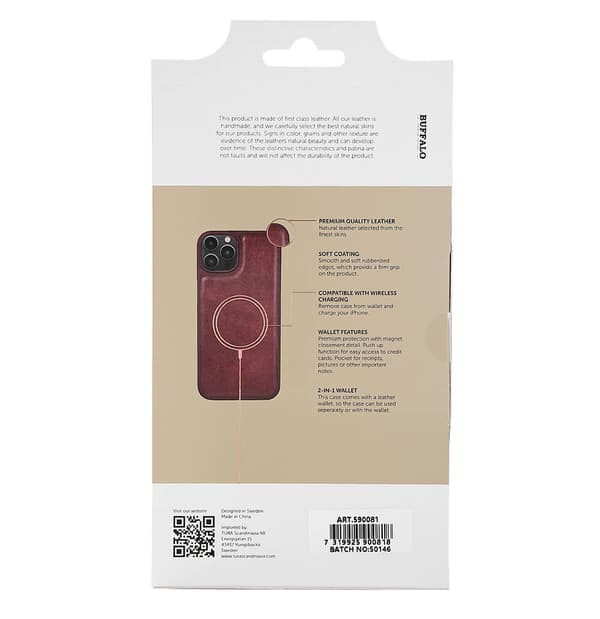 Lommebokdeksel Brun iPhone 14 Plus