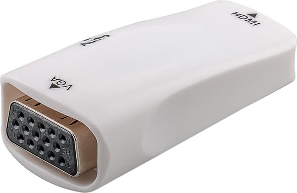 Kompakt HDMI™/VGA-adapter inkl. ljud
