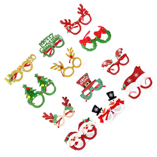 Julebriller - festlige julebriller 12-piece