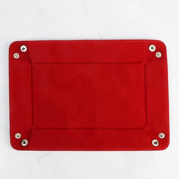 Vikbar rektangeltärningsbricka Filttärningsbricka Red