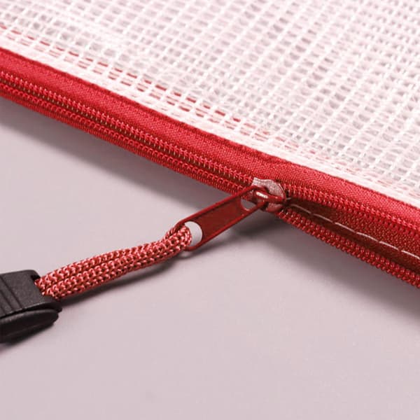 A4 dokumentpåsar plastfickor 12-pack Red